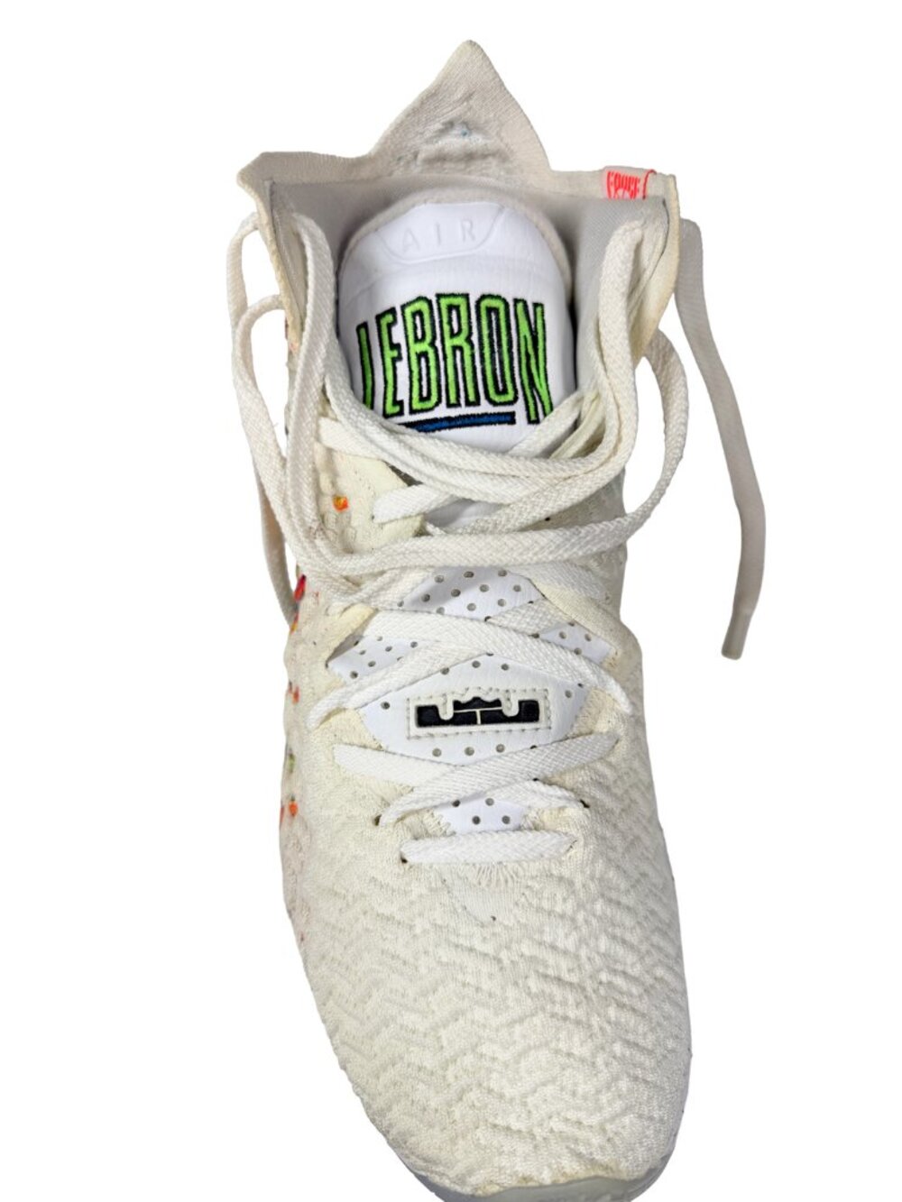 Nike LeBron 17 XVII Command Force White Multi BQ3177-100 Mens 8.5 Basketball - Picture 9 of 15